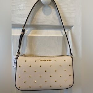 Michael kors Creme shoulder bag with studs